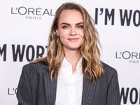 Cara Delevingne arrives at the 19th Annual L'Oreal Paris' Women Of Worth Celebration 2024 held at NeueHouse Hollywood on November 21, 2024 i...