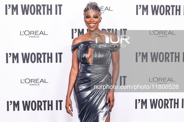 Yvonne Orji arrives at the 19th Annual L'Oreal Paris' Women Of Worth Celebration 2024 held at NeueHouse Hollywood on November 21, 2024 in Ho...