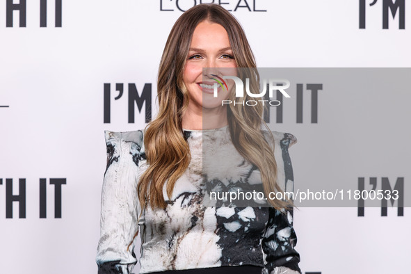 Camilla Luddington arrives at the 19th Annual L'Oreal Paris' Women Of Worth Celebration 2024 held at NeueHouse Hollywood on November 21, 202...