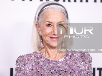 Helen Mirren arrives at the 19th Annual L'Oreal Paris' Women Of Worth Celebration 2024 held at NeueHouse Hollywood on November 21, 2024 in H...