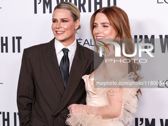 Ashlyn Harris and girlfriend Sophia Bush arrive at the 19th Annual L'Oreal Paris' Women Of Worth Celebration 2024 held at NeueHouse Hollywoo...