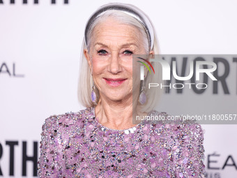 Helen Mirren arrives at the 19th Annual L'Oreal Paris' Women Of Worth Celebration 2024 held at NeueHouse Hollywood on November 21, 2024 in H...