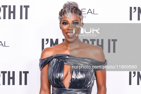 Yvonne Orji arrives at the 19th Annual L'Oreal Paris' Women Of Worth Celebration 2024 held at NeueHouse Hollywood on November 21, 2024 in Ho...