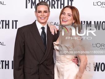 Ashlyn Harris and girlfriend Sophia Bush arrive at the 19th Annual L'Oreal Paris' Women Of Worth Celebration 2024 held at NeueHouse Hollywoo...