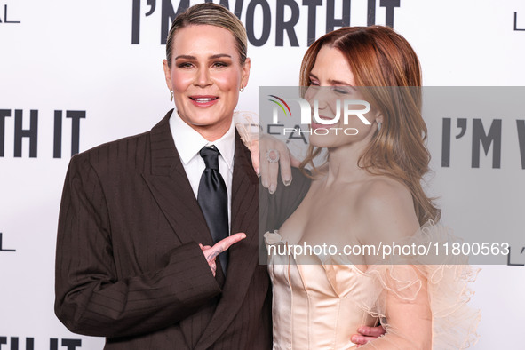 Ashlyn Harris and girlfriend Sophia Bush arrive at the 19th Annual L'Oreal Paris' Women Of Worth Celebration 2024 held at NeueHouse Hollywoo...