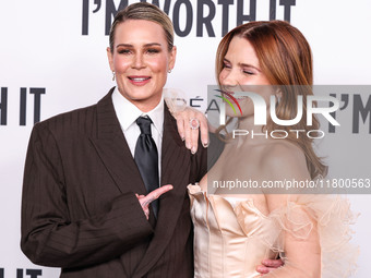 Ashlyn Harris and girlfriend Sophia Bush arrive at the 19th Annual L'Oreal Paris' Women Of Worth Celebration 2024 held at NeueHouse Hollywoo...