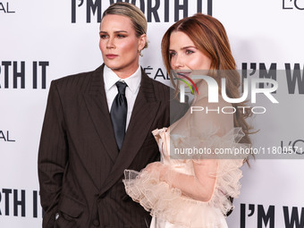 Ashlyn Harris and girlfriend Sophia Bush arrive at the 19th Annual L'Oreal Paris' Women Of Worth Celebration 2024 held at NeueHouse Hollywoo...