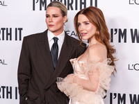 Ashlyn Harris and girlfriend Sophia Bush arrive at the 19th Annual L'Oreal Paris' Women Of Worth Celebration 2024 held at NeueHouse Hollywoo...