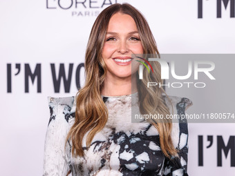 Camilla Luddington arrives at the 19th Annual L'Oreal Paris' Women Of Worth Celebration 2024 held at NeueHouse Hollywood on November 21, 202...