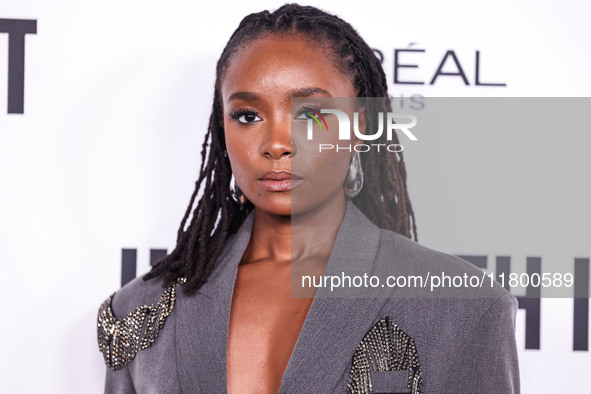 KiKi Layne arrives at the 19th Annual L'Oreal Paris' Women Of Worth Celebration 2024 held at NeueHouse Hollywood on November 21, 2024 in Hol...