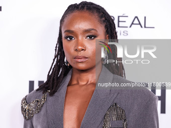 KiKi Layne arrives at the 19th Annual L'Oreal Paris' Women Of Worth Celebration 2024 held at NeueHouse Hollywood on November 21, 2024 in Hol...