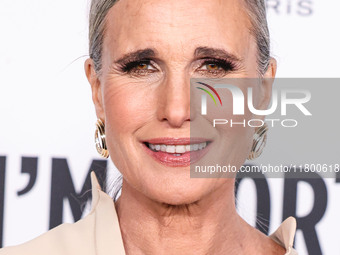 Andie MacDowell arrives at the 19th Annual L'Oreal Paris' Women Of Worth Celebration 2024 held at NeueHouse Hollywood on November 21, 2024 i...