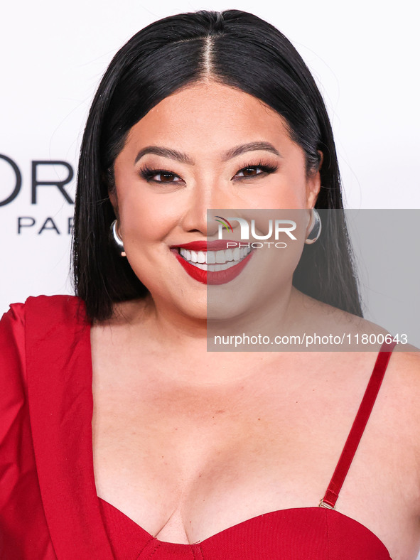 XiXi Yang arrives at the 19th Annual L'Oreal Paris' Women Of Worth Celebration 2024 held at NeueHouse Hollywood on November 21, 2024 in Holl...