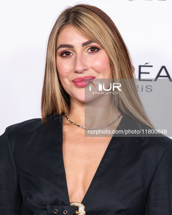 Emma Slater arrives at the 19th Annual L'Oreal Paris' Women Of Worth Celebration 2024 held at NeueHouse Hollywood on November 21, 2024 in Ho...