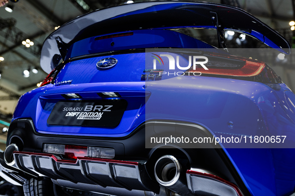 Subaru BRZ Drift Edition is displayed during The Gaikindo Jakarta Auto Week in Tangerang, Indonesia, on November 22, 2024. The show, the nat...