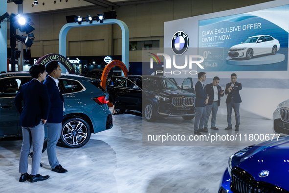 BMW The X1 is displayed during The Gaikindo Jakarta Auto Week in Tangerang, Indonesia, on November 22, 2024. The show, the nation's largest...