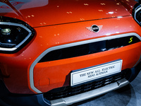 The All-Electric MINI Aceman is displayed during The Gaikindo Jakarta Auto Week in Tangerang, Indonesia, on November 22, 2024. The show, the...