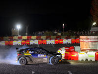 Driver Sami Pajari and co-driver Enni Malkonen of the Teamprintsport Toyota GR Yaris Rally2 face the second day of the race during the FIA W...