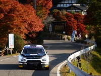 Driver Nikolay Gryazin and co-driver Konstantin Aleksandrov of the team AEC - DG Sport Competition Citroen C3 face the second day of the rac...