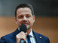 KRAKOW, POLAND - NOVEMBER 16:
Mayor of Warsaw Rafal Trzaskowski during a meeting with voters at Nowa Huta's Hala Com-Com Zone, on November 1...