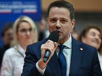 KRAKOW, POLAND - NOVEMBER 16:
Mayor of Warsaw Rafal Trzaskowski during a meeting with voters at Nowa Huta's Hala Com-Com Zone, on November 1...