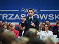 KRAKOW, POLAND - NOVEMBER 16:
Mayor of Warsaw Rafal Trzaskowski during a meeting with voters at Nowa Huta's Hala Com-Com Zone, on November 1...