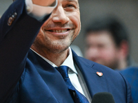 KRAKOW, POLAND - NOVEMBER 16:
Mayor of Warsaw Rafal Trzaskowski during a meeting with voters at Nowa Huta's Hala Com-Com Zone, on November 1...