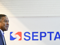 Kenneth E. Lawrence, Jr., Chair of the Southeastern Pennsylvania Transportation Authority (SEPTA) board, announces $153 million to divert th...