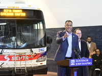 Kenneth E. Lawrence, Jr., Chair of the Southeastern Pennsylvania Transportation Authority (SEPTA) board, announces $153 million to divert th...