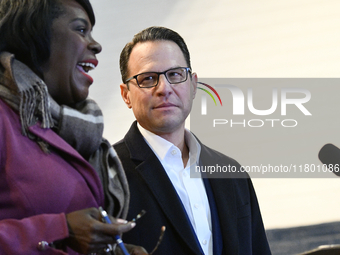 Philadelphia Mayor Cherelle Parker speaks as Governor Josh Shapiro announces the allocation of $153 million to divert the imminent proposed...