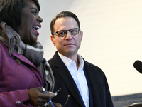 Philadelphia Mayor Cherelle Parker speaks as Governor Josh Shapiro announces the allocation of $153 million to divert the imminent proposed...