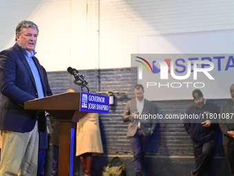 PennDOT Secretary Mike Carroll speaks as Governor Josh Shapiro announces the allocation of $153 million to divert the imminent proposed fair...