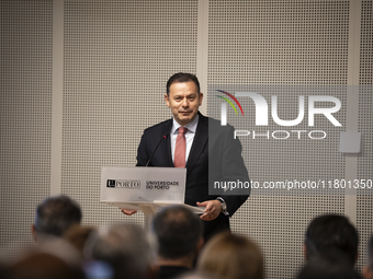 Prime Minister Luis Montenegro inaugurates the Prof. Dr. Jayme Rios Souza Stadium, University Stadium of Porto, in Campo Alegre, Porto, on N...