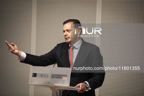 Prime Minister Luis Montenegro inaugurates the Prof. Dr. Jayme Rios Souza Stadium, University Stadium of Porto, in Campo Alegre, Porto, on N...