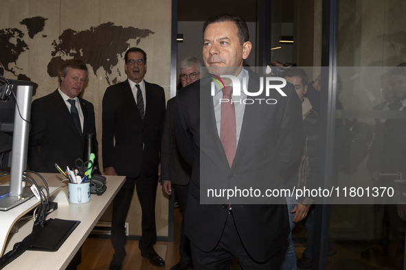 Prime Minister Luis Montenegro attends the inauguration of the Prof. Dr. Jayme Rios Souza Stadium, University Stadium of Porto, in Campo Ale...