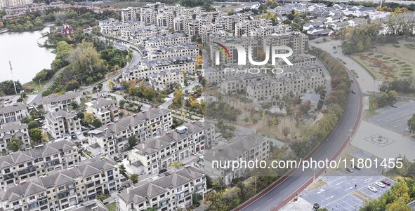 The photo shows real estate in the urban area of Huai 'an City, Jiangsu Province, China, on November 18, 2024. 