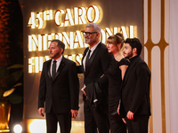 Hany Adel is on the red carpet at the conclusion of the Cairo Film Festival in its 45th session, held at the Egyptian Opera House in Cairo,...