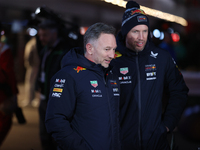 Christian Horner is in the paddock during the Formula 1 Heineken Las Vegas Grand Prix in Las Vegas, Nevada, on November 22, 2024. (