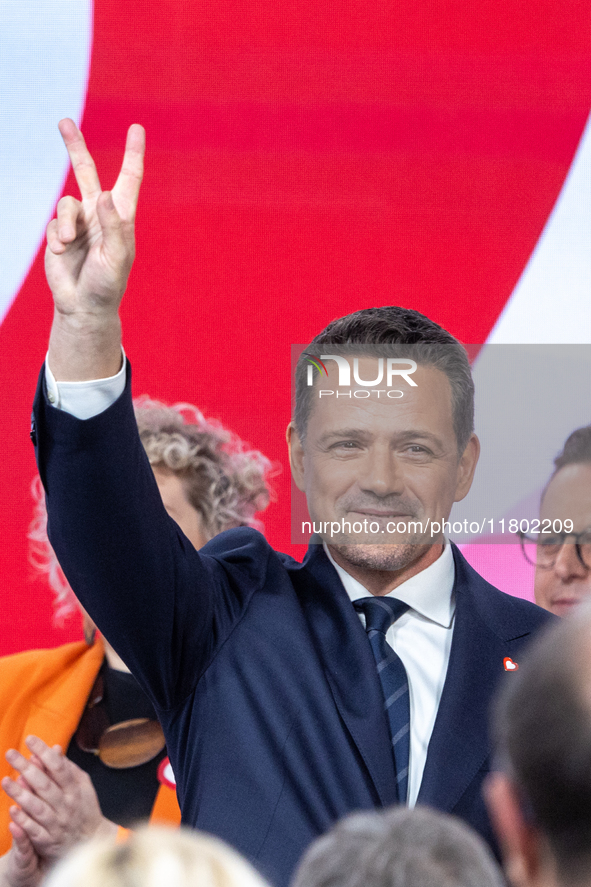 Mayor of Warsaw Rafal Trzaskowski poses for a photo after the announcement by the Civic Platform National Council that he is the official ca...