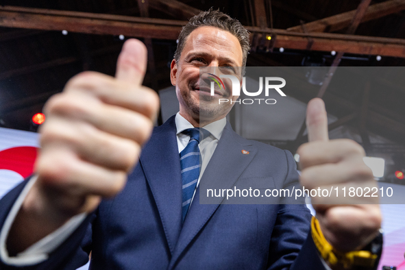 Mayor of Warsaw Rafal Trzaskowski poses for a photo after the announcement by the Civic Platform National Council that he is the official ca...