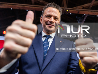 Mayor of Warsaw Rafal Trzaskowski poses for a photo after the announcement by the Civic Platform National Council that he is the official ca...