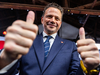 Mayor of Warsaw Rafal Trzaskowski poses for a photo after the announcement by the Civic Platform National Council that he is the official ca...