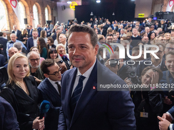 Mayor of Warsaw Rafal Trzaskowski poses for a photo after the announcement by the Civic Platform National Council that he is the official ca...