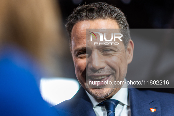 Mayor of Warsaw Rafal Trzaskowski poses for a photo after the announcement by the Civic Platform National Council that he is the official ca...