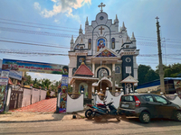 St. John Paul II Malankara Syrian Catholic Church is in Mannanthala, Thiruvananthapuram (Trivandrum), Kerala, India, on April 4, 2024. (