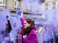 Feminist demonstration against gender and sexual violence in Paris, France on November 23 2024.(