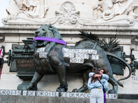 Feminist demonstration against gender and sexual violence in Paris, France on November 23 2024.(