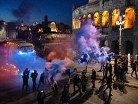 The ''Non Una Di Meno'' movement holds a demonstration named ''Disarm the Patriarchy'' in Rome, Italy, on November 23, 2024. Thousands of pe...