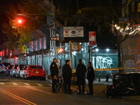 A person is shot in the Alphabet City neighborhood of Manhattan's East Village in New York, United States, on November 24, 2024. On Sunday m...