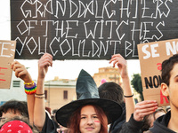 The ''Non Una Di Meno'' movement holds a demonstration named ''disarm the patriarchy'' in Rome, Italy, on November 23, 2024. Thousands of pe...